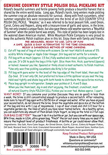 White Mountain Pickle Company The Classic Artisan Sampler Pickling Kit