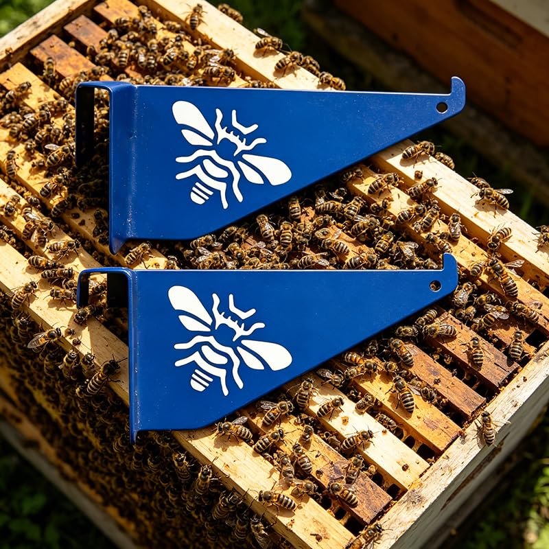 Beekeeping Hive Inspection Bracket, Frame Support Holder for Beehive Frames, Practical Beekeeper Equipment Accessories (Blue) - color: Blue