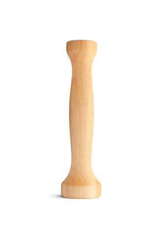 Fletchers' Mill Tart Tamper, Wooden Pastry Tamper, Perfect for Making Muffin, Pecan Pies, Cheesecakes, MADE IN U.S.A.