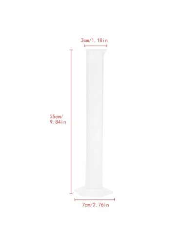1PC 100ml Plastic Graduated Cylinder with Base Hydrometer Test Tube for Homebrew Beer Wine Making Lab Measuring