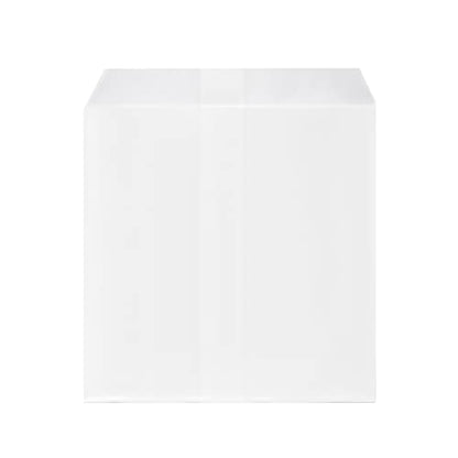 Quotidian White Flat Square Glassine Paper Bags Envelope 5" x 5" (13 x 13cm) Pack of 100 - Baby Shower Dessert Crafting Projects Party Favor - size: 5x5 Inch