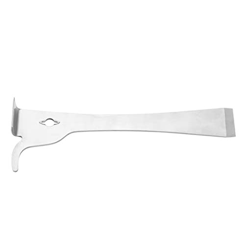 Professional Stainless Steel Beekeeping Scraper Tool Heavy Duty Wax Propolis Removal Tool for Hive Maintenance Frame Cleaning Beekeeping Equipment Silver 25cm 1 Pack