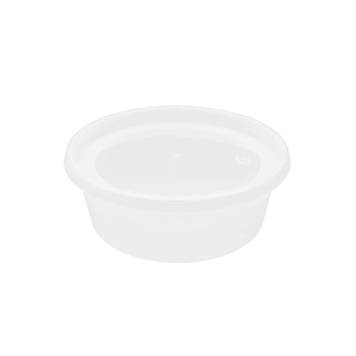 Karat [8oz - 240 ct] Clear PP Injection Molded Round Deli Containers with Lids (FP-IMDC8-PP) - color: Clear, size: 8oz