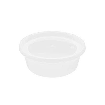 Karat [8oz - 240 ct] Clear PP Injection Molded Round Deli Containers with Lids (FP-IMDC8-PP) - color: Clear, size: 8oz