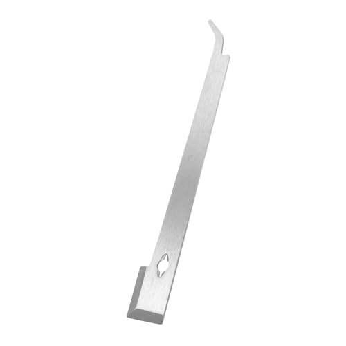 Happyyami 2pcs Professional Beekeeping Tool Stainless Steel Hive Scraper Frame Lifter Easy to Use - color: Silverx2pcs, size: 28.70X4.50X0.20CMx2pcs