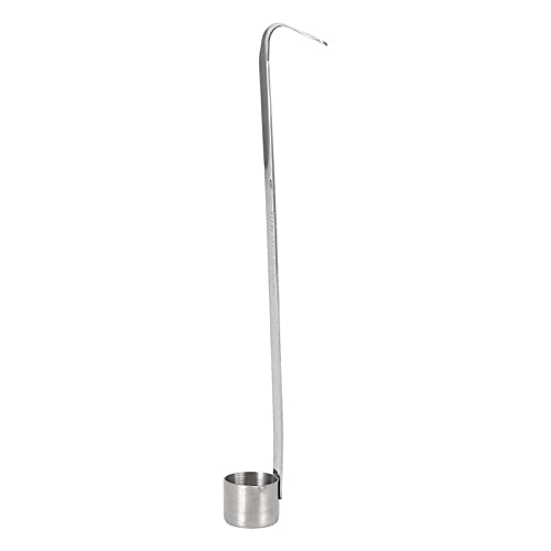 Stainless Steel Wine Ladle, Spoon Dipper Sauce Ladle Beer Pouring Measure Flat Bottom With Hook Long Handle Kitchen Oil Measuring For Pouring Oil Wine Vinegar And Soy Sauce (50ML) - size: 50ML