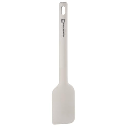 Wagensteiger Light Gray Silicone Scraping Spatula: Cooking Tool with Heat Resistant, Protects Surfaces with Gentle Head Design, Cooking Spatula for Spreading & Mixing, BPA Free (11.22inch x 2.17inch) - size: 11.22inch x 2.17inch