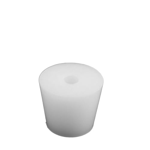 Reusable Silicone Hollow Conical Wine Stopper, Alkali Resistant Glass Bottle Stopper Wide Mouth Tube Stopper(8) - size: 8