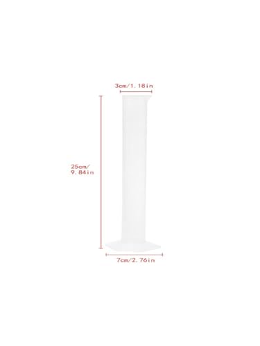 1PC 100ml Plastic Graduated Cylinder with Base Hydrometer Test Tube for Homebrew Beer Wine Making Lab Measuring