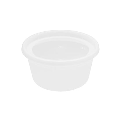 Karat [12oz - 240 ct] Clear PP Injection Molded Round Deli Containers with Lids (FP-IMDC12-PP) - color: Clear, size: 12oz