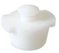 Homebrewers Outpost FE497 Premium Breathable Silicone Bung for Barrels and Variable Volume Tanks White