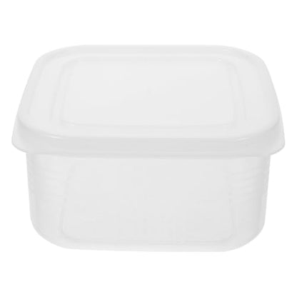 Ipetboom Refrigerator Cheese Preservation Box with Lid Stackable Food Storage Container for Fruit Bread Snacks and Salad Space-saving Fresh-keeping Box for Kitchen Camping and Picnic Use