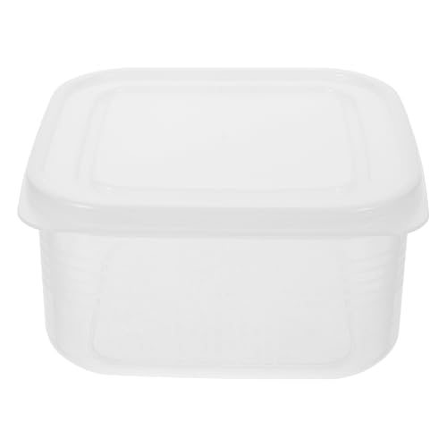 Ipetboom Refrigerator Cheese Preservation Box with Lid Stackable Food Storage Container for Fruit Bread Snacks and Salad Space-saving Fresh-keeping Box for Kitchen Camping and Picnic Use