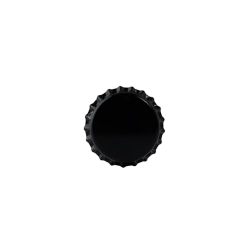 FastRack 288 Oxygen Absorbing Beer Bottle Caps | 26mm Pry-Off Black Standard Homebrew Bottle Tops for Glass Bottles | PVC-Free Beer Crown Caps for Bottling - color: Black
