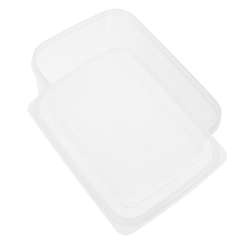 Refrigerator Food Preservation Box with Lid Reusable Sealed Cheese and Bread Container for Kitchen Fruit Vegetable Storage Snack and Ingredient Organizer for Home Camping Picnic