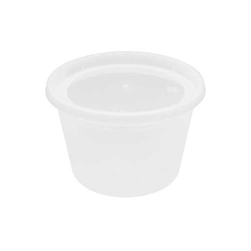 Karat [16oz - 240 ct] Clear PP Injection Molded Round Deli Containers with Lids (FP-IMDC16-PP) - color: Clear, size: 16oz