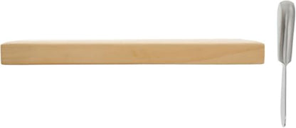 Pavilion Gift Company - Love Gathers Here - 9" x 7" Serving Cheese Bread Wooden & Resin Board With Brushed Silver Spreader Knife Set Housewarming Hostess Host Charcuterie Gift Present