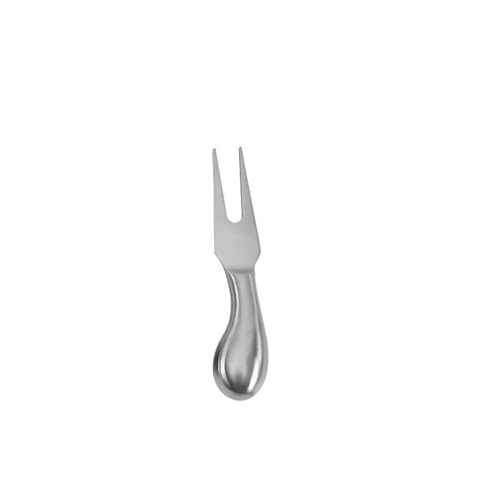 Stainless steel hollow handle cheese knife set 3Cr13 cheese butter fork baking special tool (9 knife types to choose from) one-piece molding easy to clean - size: Slanted cheese fork