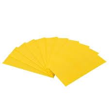 Hansen's Premium Foundation 9 1/8" Black Single Wax (Single Wax, Yellow) 10 Sheets - color: Yellow