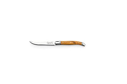 Laguiole Style De Vie Cheese Knives, Luxury Line, Olive Wood, Set of 3 Pieces, Giftbox Included - size: Small