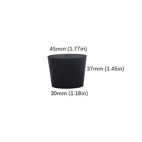 4Pcs Solid Rubber Stoppers 9# Tapered Lab Bungs Solid Rubber Stoppers - size: 4Pcs 9#