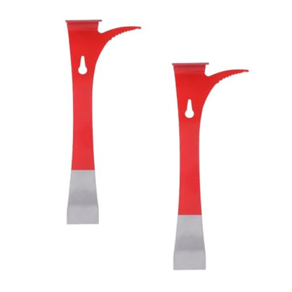 2PCS Stainless Steel Hive Scraper Tools, Stainless Steel Bee Hive Tool J Hook Hook Bee Frame Lifter, Portable Honey Cutting for Beekeepers 8.3x3.0x1.2in