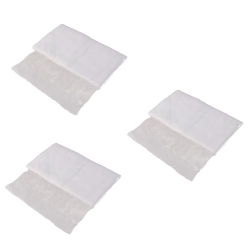 IMIKEYA 6pcs Organic Cotton Cheesecloth Unbleached Gauze Wrap Reusable for Straining Poaching Canning - color: Whitex3pcs, size: Size 3x3pcs