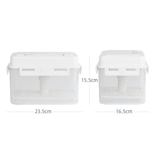 Kimchi Fermentation Container with Press Plate and Airtight Lid, 4L PP Leakproof Pickle Jar for Sauerkraut and Refrigerator Storage
