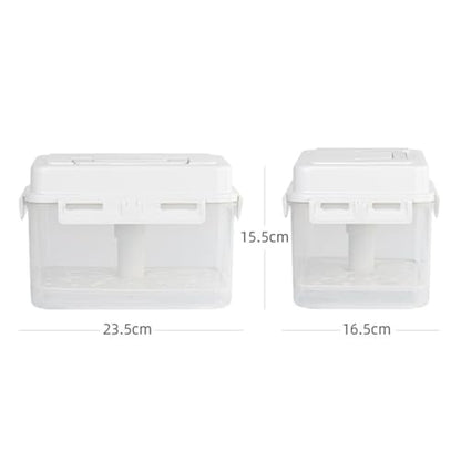 Sauerkraut Fermentation and Storage Container Stackable Foldable Kimchi Canning Pot Leakproof with Press Plate for Storing Pickled Foods, 4L Pickle Jar - size: 4L Pickle Jar