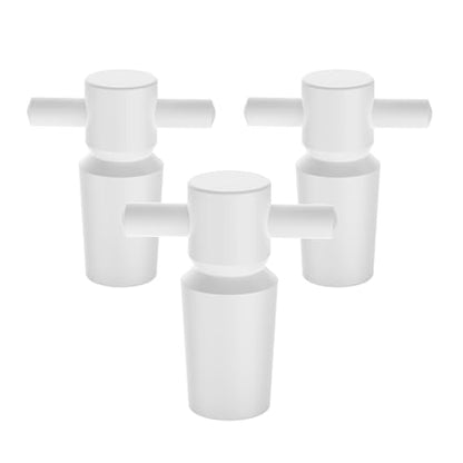 stonylab PTFE Stoppers with Handle, 3-Pack Sizes 14# Lab Standard Mouth Flask Bottle Sealant for Chemical Storage - size: 14#