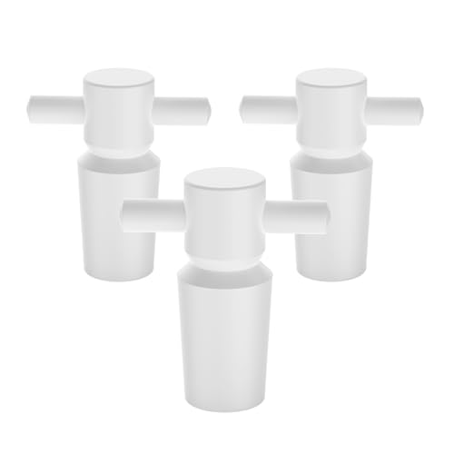 stonylab PTFE Stoppers with Handle, 3-Pack Sizes 14# Lab Standard Mouth Flask Bottle Sealant for Chemical Storage - size: 14#