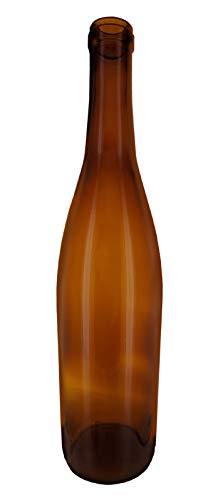 NorthernBrewer 750 ml Amber Glass Hock Bottles, 12per Case