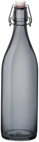 Bormioli Rocco Giara Green Glass Swing Top Bottle - color: Green, size: 33.8 Ounces