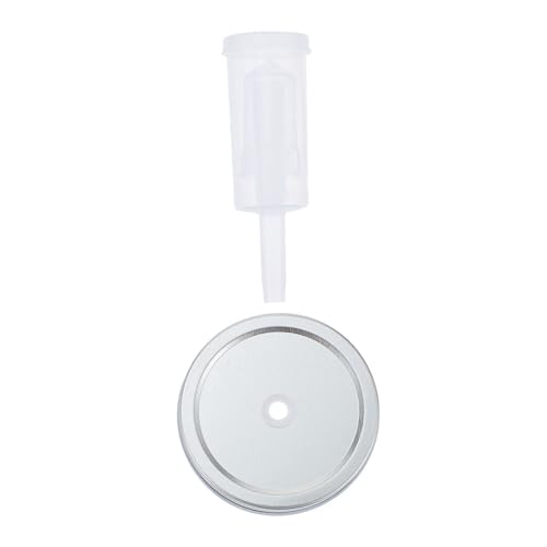 Fermenting Lid Set for 87mm Wide Mouth Mason Jars with Airlock Fermenter Cap, Kitchen Pickle Jar Lid Accessories for Homemade Fermentation and Preserving Random Color