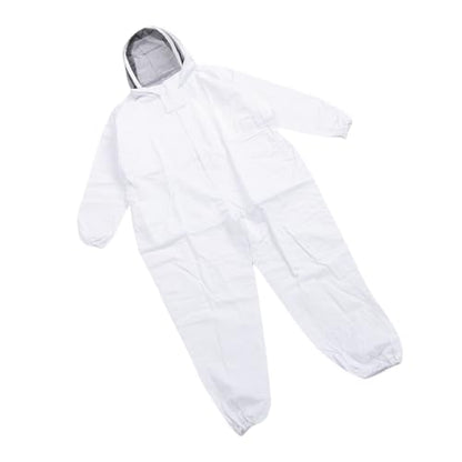 Bee Suit for Honey Harvesting Breathable Nylon Full Body Coverage Detachable Ventilated Hood Lightweight 0.91kg 175-180cm Height Suitable Men Women Beekeeping Apiary Farming