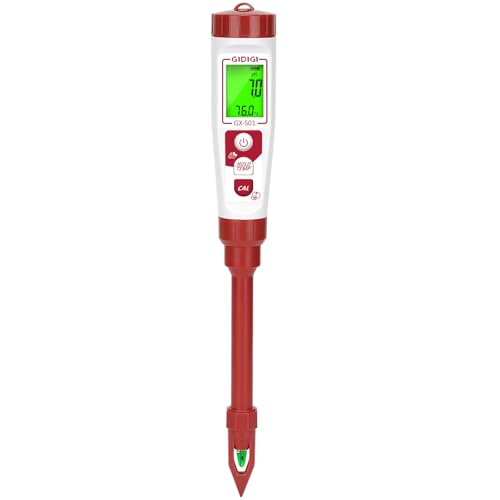 Digital pH Meter with Calibration Kits for Soil Water Food | for Soil, Garden, Water, Plants, Solution and Food, LCD Display, Calibration Powder Included, Plastic Protective Cap | For Soil, Garden, Water, Plants, Solution and Food, LCD Display, Calibratio