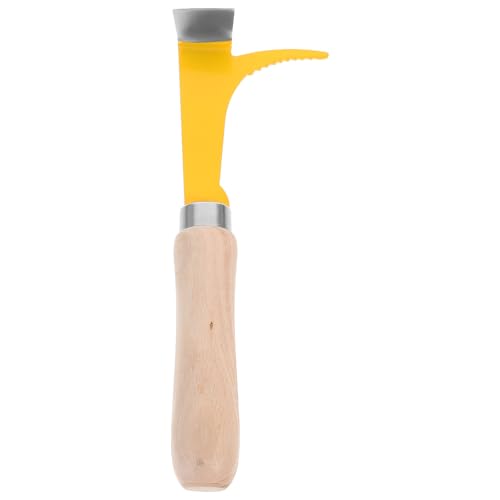 DECHOUS Beehive Scraper Sturdy Hive Cleaning Tool Stainless Steel with Wooden Handle Not Easy to Break Safe to Use Random Color for Efficient Beekeeping Equipment and Beehive
