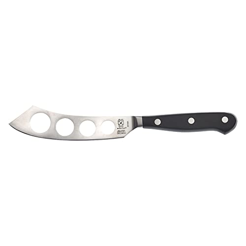 Mercer Culinary Renaissance Soft Cheese Knife, 5-Inch - color: Black Handle, size: 5-Inch Soft Cheese Knife