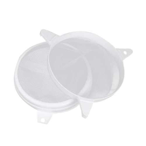 Homoyoyo Plastic Honey Filter Double Sieve Honey Strainer with Nylon Mesh Sturdy and Anti-Rust Beekeeping Tool