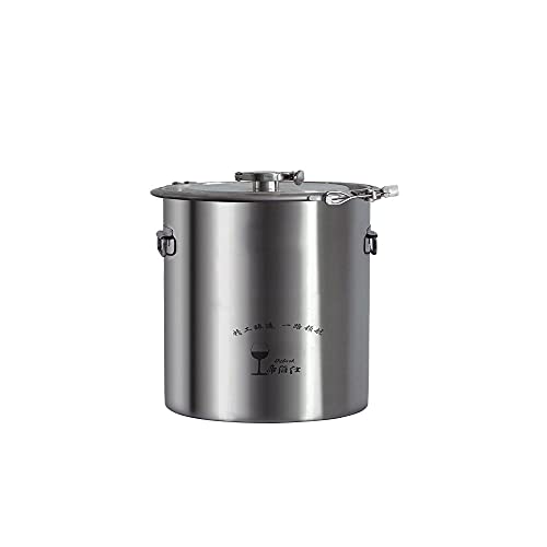 Stainless Steel Fermenter Conical Home Brewing Fermentation Tank，Including Temperature Patch, Silicone Plug, One-way Valve, Silicone Ring (316, 12L) - color: 316, size: 12L