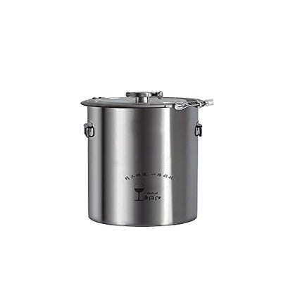 Stainless Steel Fermenter Conical Home Brewing Fermentation Tank，Including Temperature Patch, Silicone Plug, One-way Valve, Silicone Ring (316, 12L) - color: 316, size: 12L