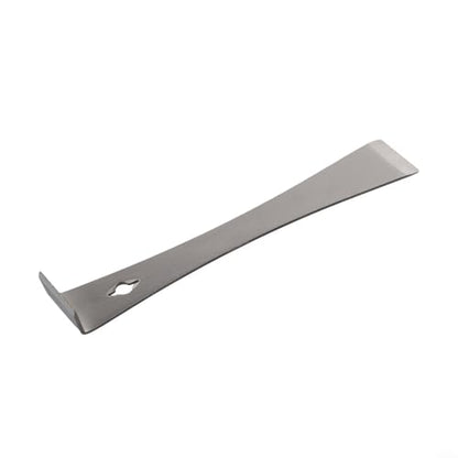 Stainless Steel Pry Bar 10.2 Inch for Woodworking, 3-in-1 Scraper and for CROWBAR Tool for Staple Remover, Car Plastic Trim Disassembly, Bee Hive Equipment with Hanging Hole, Silver
