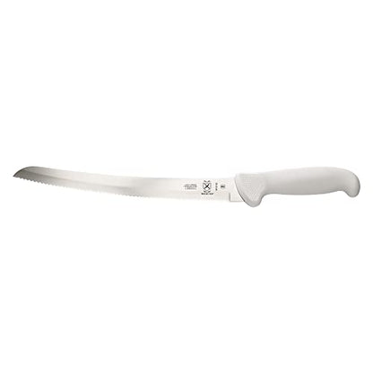 Mercer Culinary Ultimate White 10" Curved Wavy Edge Bread Knife, White - style: Curved Wavy Edge Bread Knife 10 Inch