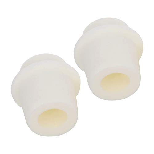 Othmro 2Pcs Drilled Rubber Stopper with Airlock, White Drilled Bungs Stopper with 1.18"-1.34" Hole for Fermentation Use, Homebrewing Beer Kombucha Airlock Stopper