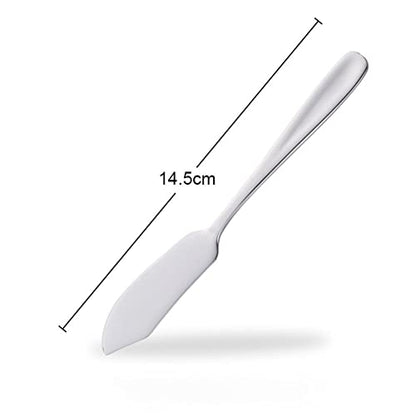 Stainless Steel Butter Knife Cheese Dessert Jam Spreaders, Kitchen Accessories Breakfast Tool Butter Tool(black) - color: Black