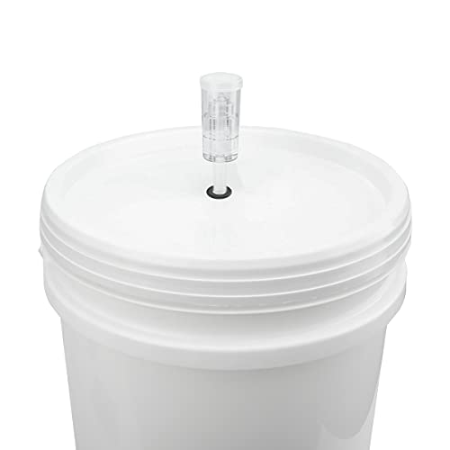 6 Packs 3 Piece Airlocks for Fermenting with #6 Stoppers and Grommets, Air Lock Ferment for Beer Wine Making, Home Brew Bubble Airlock for Fermentation Carboy (6 Airlock+4 Bung+8 Grommet Set)