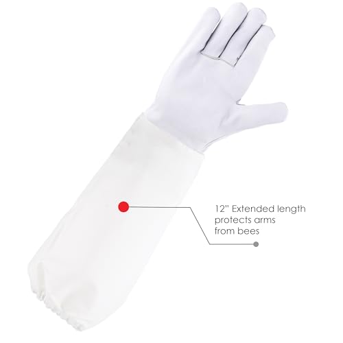 Premium Goatskin Leather Beekeeper Gloves #659 - size: Large