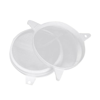 Vaguelly Double Sieve Large Capacity Honey Strainer Plastic Honey Filter White Mesh Beekeeping Tool for Beekeeping Use