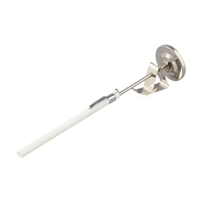 2-Piece Stainless Steel Milk Frothing Thermometer for Baristas, 1.73-Inch Fog-Resistant Dial, 30°F–210°F Range with Optimal Chocolate & Coffee Temperature Zones, Includes Adjustable Pitcher Clip