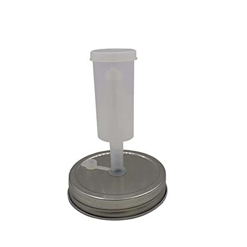 TopHomer Fermentation Lid Plastic Fermenting Lid Air Lock Fermenter Burp Lid for Making Kimchi, Ginger Carrots, Hot Sauce, Sauerkraut, Pickle(Sliver) - color: Sliver